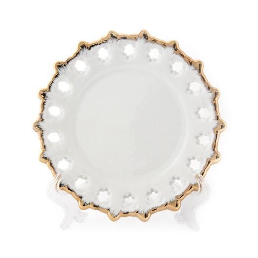 Тарелки Тарелка с золотым декором D 160 мм Тарелки Тарелка с золотым декором D 160 мм замовити з нанесенням логотипів в Uson