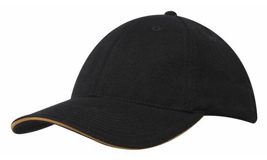 Кепки BRUSHED COTTON CAP WITH TRIM Кепки BRUSHED COTTON CAP WITH TRIM замовити з нанесенням логотипів в Uson