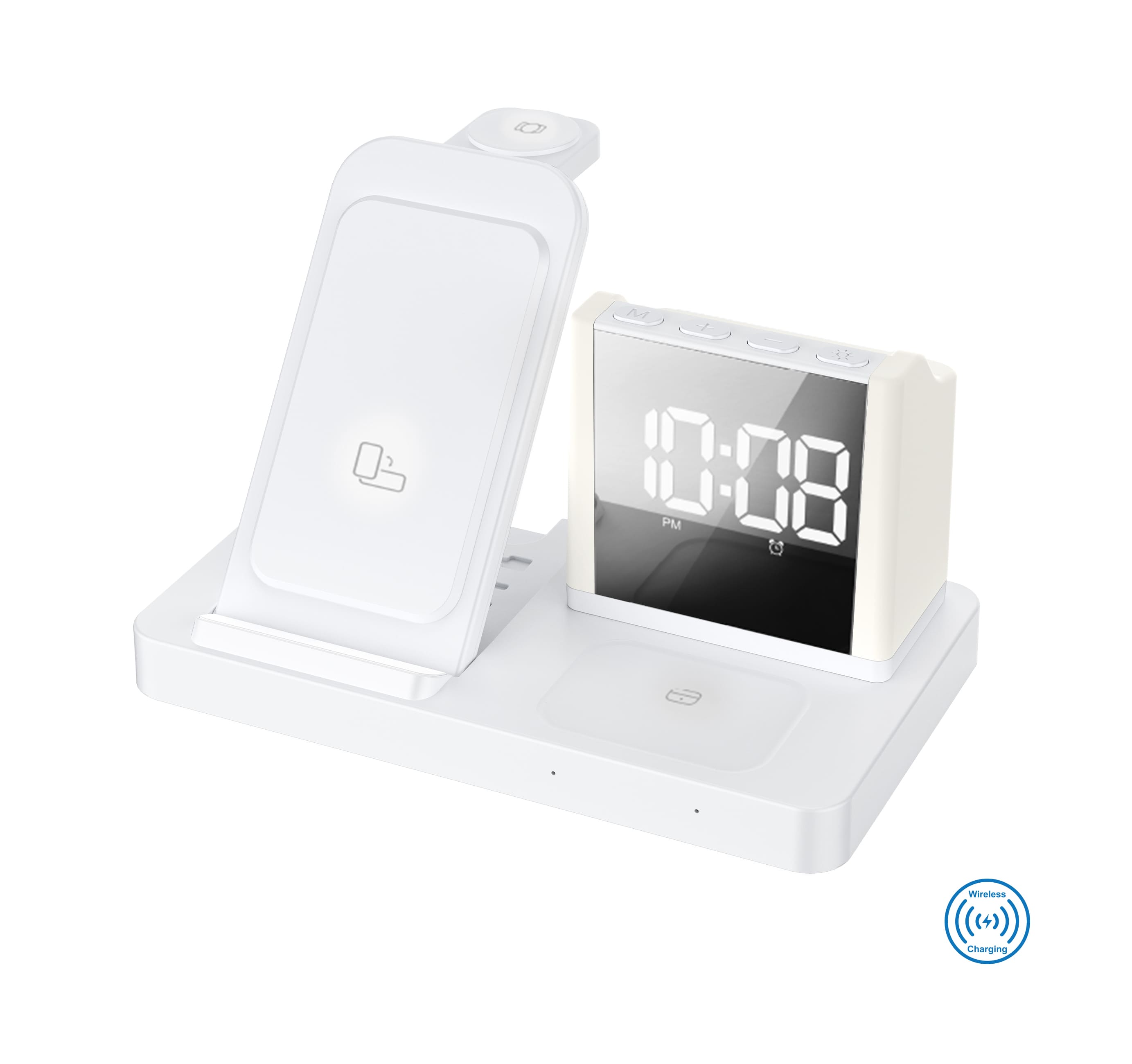 Зарядные устройства Бездротовий зарядний пристрій з годинником Time Dock, TM TEG Зарядные устройства Бездротовий зарядний пристрій з годинником Time Dock, TM TEG замовити з нанесенням логотипів в Uson