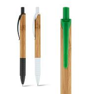 Авторучка бамбуковая с цветными элементами Эко Ручки заказать с нанесением логотипов у Uson