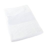 Полотенце SUNSET с белым бордюром 50х100, 420G Пледы заказать с нанесением логотипов у Uson